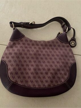 Dooney & Bourke Plum Signature Hobo Shoulder Bag